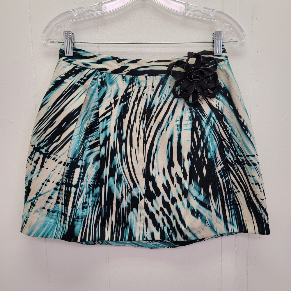 River Island Zipper Flower Detail A-line Skirt